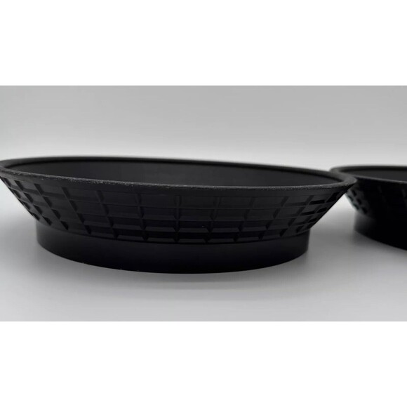 Tablecraft 15759BK 10.5" Black Plastic Polypropylene Diner Food Platter Basket 2 - Picture 4 of 8
